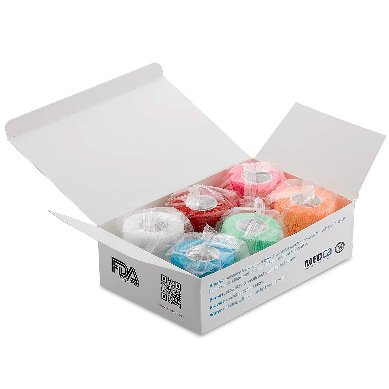 des Houdao 6 rouleaux de bandes auto-adh/ésives bandages pour animaux de compagnie Vet Wrap pour chiens et chevaux Bandages /élastiques coh/ésifs sport 5 m pour la protection des doigts